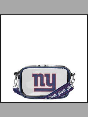 Clear Crossbody Bag NFL Team Logo Stripe Stadium Approved